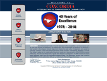 Tablet Screenshot of concordiafreight.com